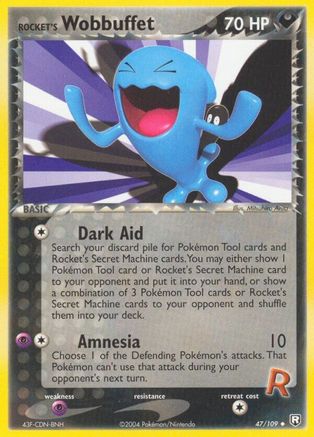 Rocket's Wobbuffet 047/109 - Reverse Holofoil - Uncommon