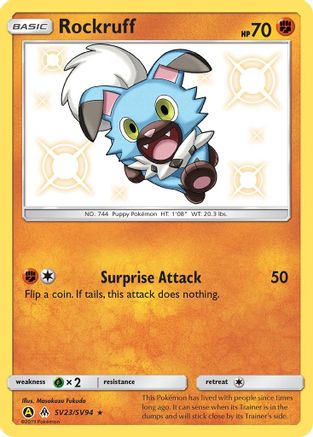 Rockruff SV23 - Holofoil - Shiny Holo Rare