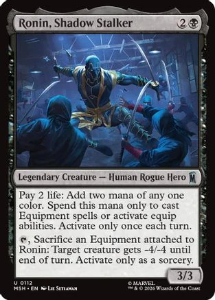 Ronin, Shadow Stalker (MSH-112) - Marvel Super Heroes Foil