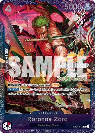 Roronoa Zoro (CS 25-26 2nd Place) (ST21-015) - Super Rare
