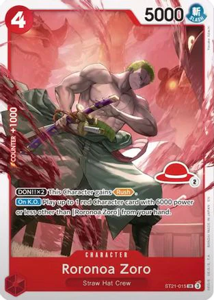 Roronoa Zoro - ST21-015 (Luffy Deck) (ST21-015) - Super Rare