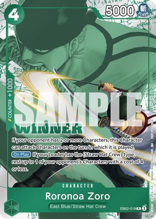 Roronoa Zoro (Winner Pack 2025 Vol. 3) (EB02-019) - Rare