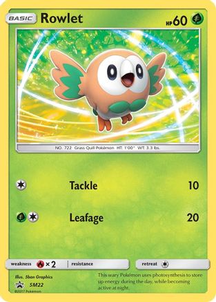 Rowlet - SM22 - Holofoil - Promo