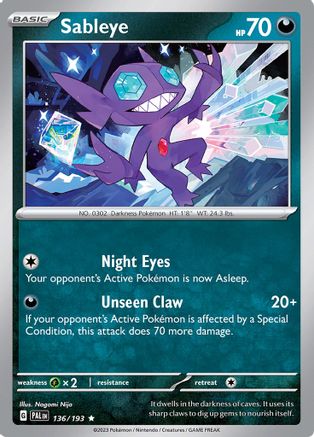 Sableye 136 - Holofoil - Rare