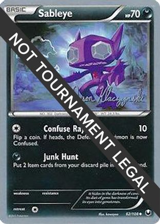 Sableye - 2013 (Jason Klaczynski) 062 - Uncommon
