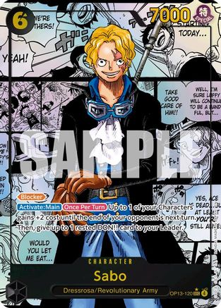 Sabo (120) (Manga) (OP13-120) - Secret Rare