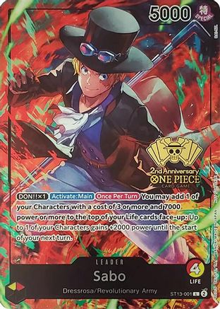 Sabo (2nd Anniversary Tournament) (ST13-001) - Leader