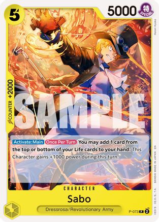 Sabo - P-073 (Reprint) (P-073) - Promo