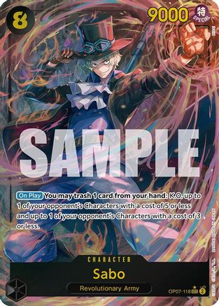 Sabo (Parallel) (OP07-118) - Secret Rare