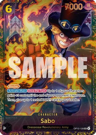 Sabo (Store Treasure Cup 2025) (OP13-120) - Secret Rare