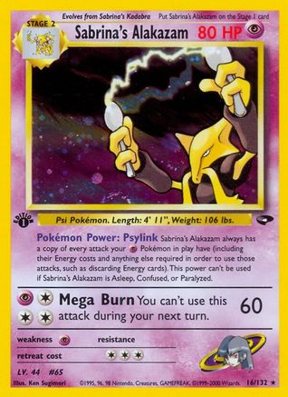 Sabrina's Alakazam 016 - 1st Edition Holofoil - Holo Rare