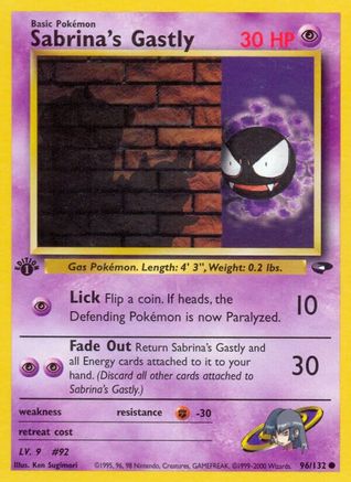Sabrina's Gastly (96) (96) 096 - 1st Edition - Common