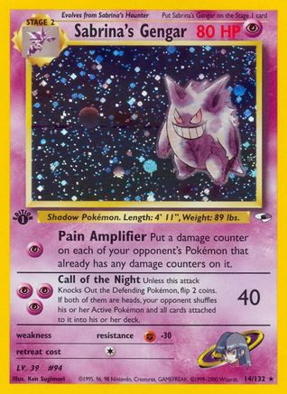 Sabrina's Gengar 014 - 1st Edition Holofoil - Holo Rare