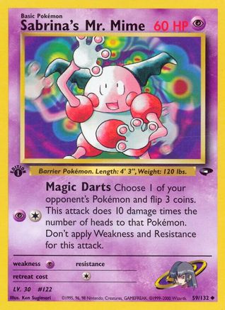 Sabrina's Mr. Mime 059 - 1st Edition - Uncommon