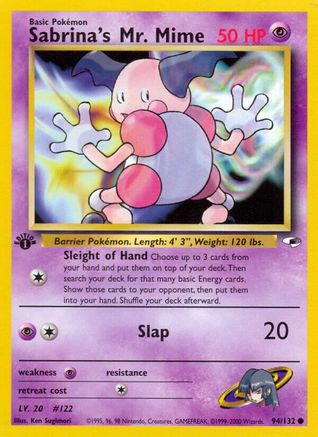 Sabrina's Mr. Mime 094 - 1st Edition - Common