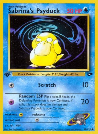 Sabrina's Psyduck 099 - 1st Edition - Common