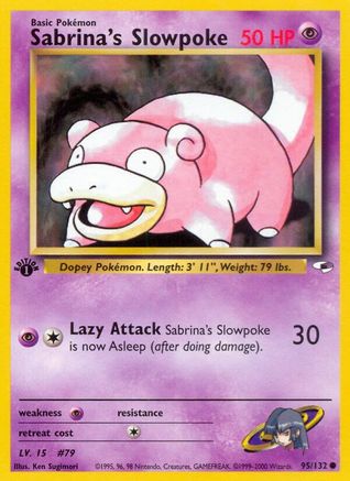 Sabrina's Slowpoke 095 - 1st Edition - Common