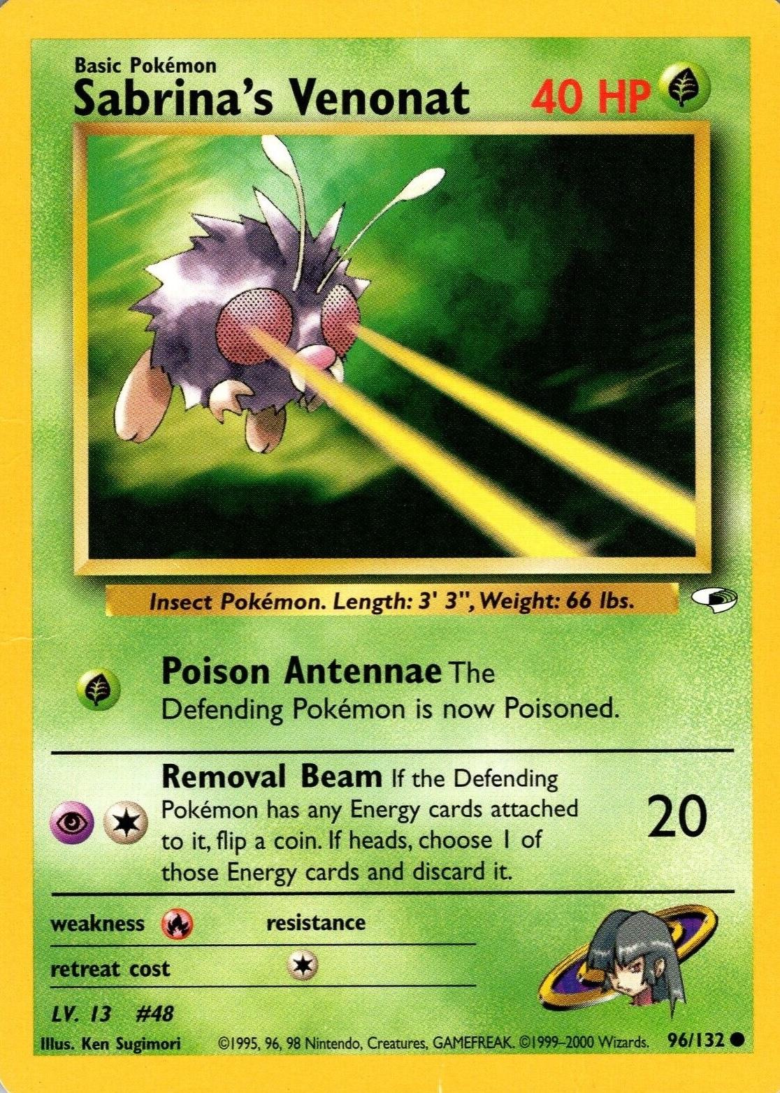Sabrina's Venonat 096 - Unlimited - Common