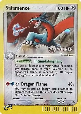 Salamence - 19/97 (e-League) [Winner]/97  - Holofoil - Promo