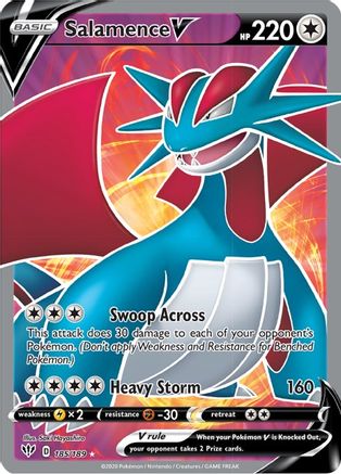 Salamence V (Full Art) 185 - Holofoil - Ultra Rare