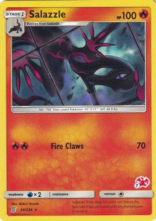 Salazzle - 34/236 (#7 Charizard Stamped)/236 - Promo