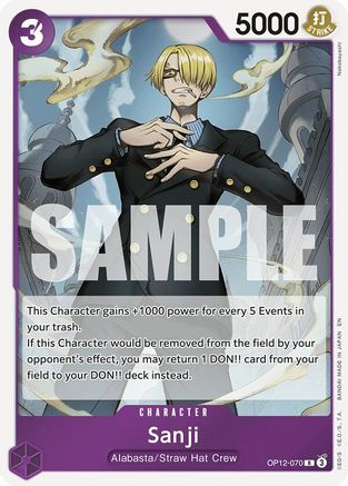 Sanji (070) (OP12-070) - Rare