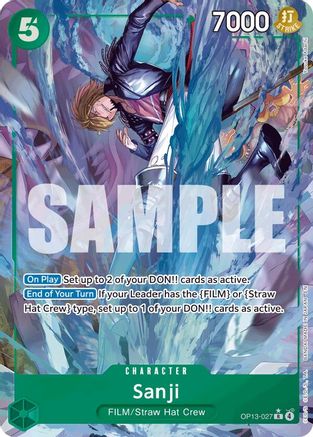 Sanji (Alternate Art) (OP13-027) - Rare