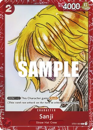 Sanji (Premium Card Collection -ONE PIECE FILM RED Edition-) (ST01-004) - Common