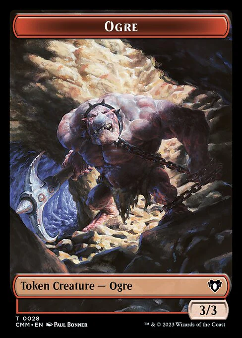 Saproling // Ogre Double-Sided Token [Commander Masters Tokens] - Image 2