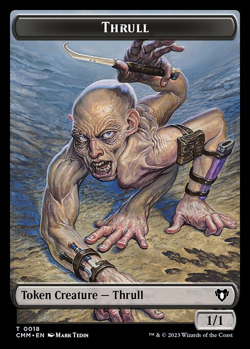 Saproling // Thrull Double-Sided Token [Commander Masters Tokens] - Image 2
