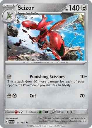 Scizor 141 - Holofoil - Rare
