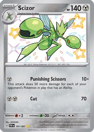 Scizor 191 - Holofoil - Shiny Rare