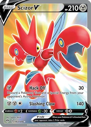 Scizor V (Full Art) 183 - Holofoil - Ultra Rare