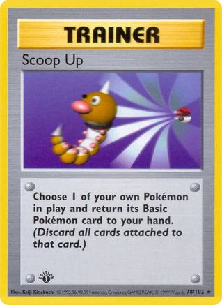 Scoop Up 078/102  - 1st Edition - Rare