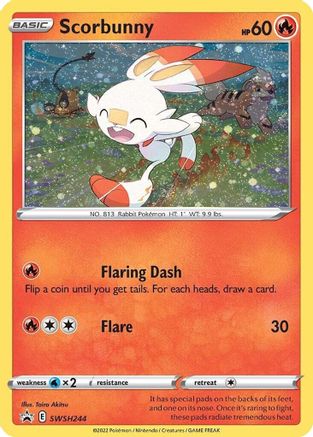 Scorbunny (Cosmos Holo) SWSH244 - Holofoil - Promo