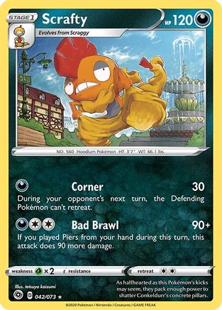 Scrafty 042 - Holofoil - Holo Rare