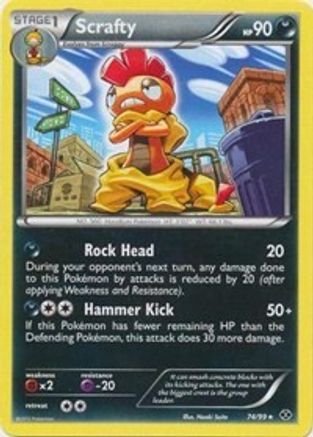 Scrafty - 74/99(Next Destinies)/099 - Rare