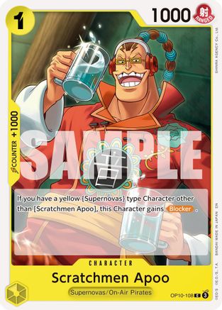 Scratchmen Apoo - OP10-108 (Reprint) (OP10-108) - Common