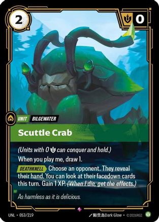 Scuttle Crab (053/219) - Unleashed Foil - Image 2