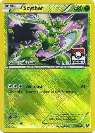 Scyther - 4/108 (Pokemon League) [2nd Place]/108  - Reverse Holofoil - Promo