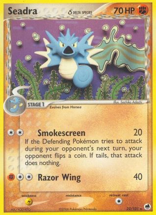 Seadra (Delta Species) 022/101 - Reverse Holofoil - Rare