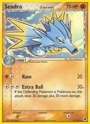 Seadra - 037/101 (Delta Species)/101 - Reverse Holofoil - Uncommon