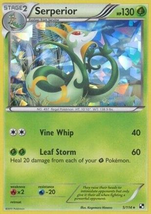 Serperior - 5/114 (Cracked Ice Holo)/114 - Holofoil - Holo Rare