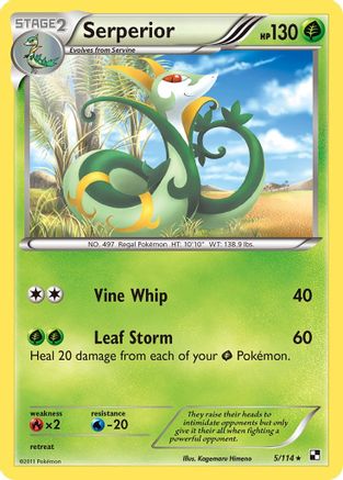 Serperior - 5/114 (Green Tornado Theme Deck Exclusive)/114 - Rare