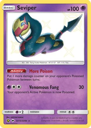 Seviper SV15 - Holofoil - Shiny Holo Rare