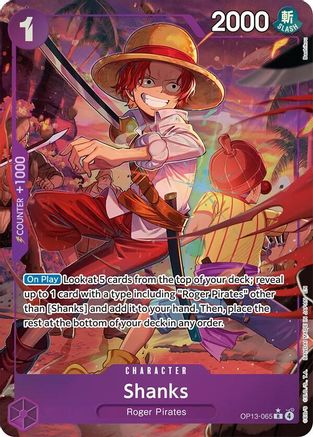 Shanks (065) (Alternate Art) (OP13-065) - Rare