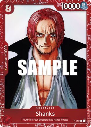 Shanks (Premium Card Collection -ONE PIECE FILM RED Edition-) (P-016) - Promo