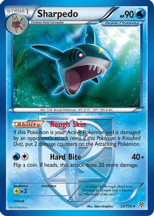 Sharpedo (Team Plasma) - Rare