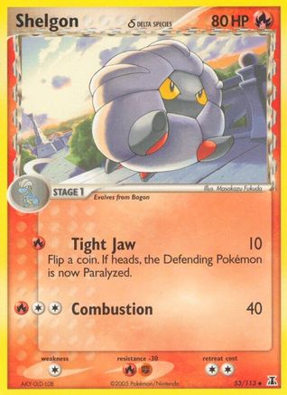 Shelgon - 053/113 (Delta Species)/113 - Reverse Holofoil - Uncommon