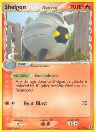 Shelgon - 054/113 (Delta Species)/113 - Reverse Holofoil - Uncommon